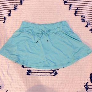 Aqua colored skort